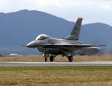 USAF F-16 Viper Takeoff run