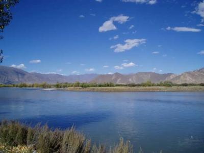 Yarlung Tsangpo River near Lhasa.