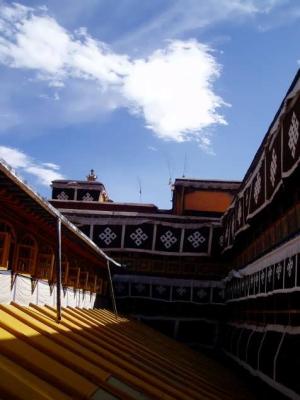 Inner courtyard at the Red Section of the Potala.