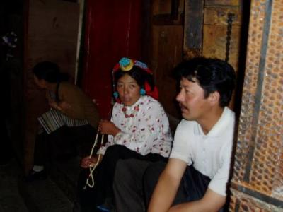 Devotees taking a rest while encircling the Nangkhor pilgrim circuit.