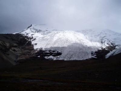 Nojin-Kangtsang Glacier, front view.