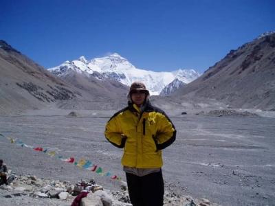 Me at the foot of Everest.