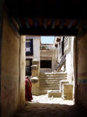 Courtyard through the door.