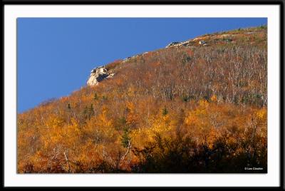 This is what remains of the Old Man of the Mountain. Nothing.