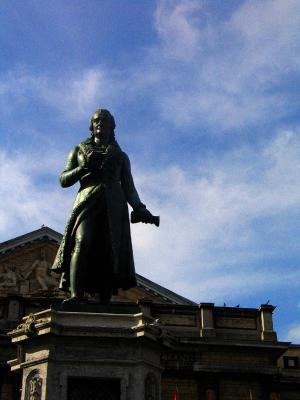 Statue in front of Opera Building