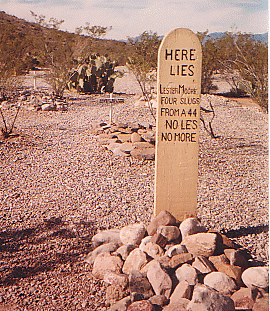 Lester Moore (unusual gravestone inscription)