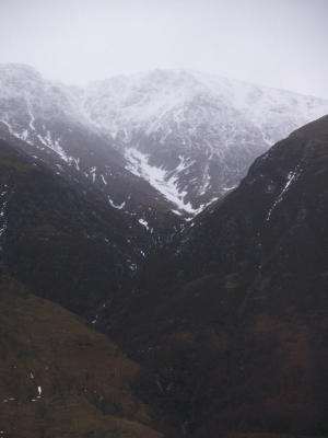 Dark Ben Nevis from Glen Nevis