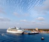 3 23 05 Cozumel harbor from the Carnival Elation 13th deck