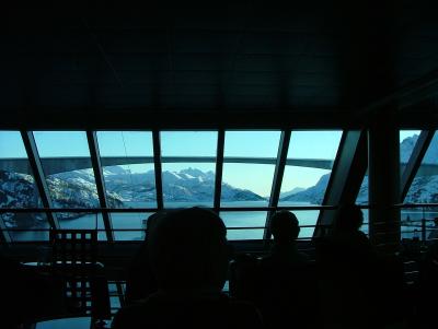 The Spaceship LLVT MS Trollfjord passing under the Bridge.JPG
