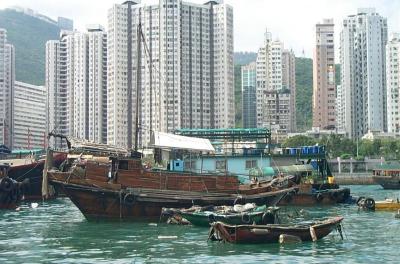 Hong Kong - contrast between old & new