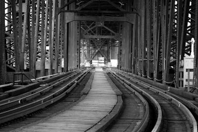 Rail Road Bridge in Black & White