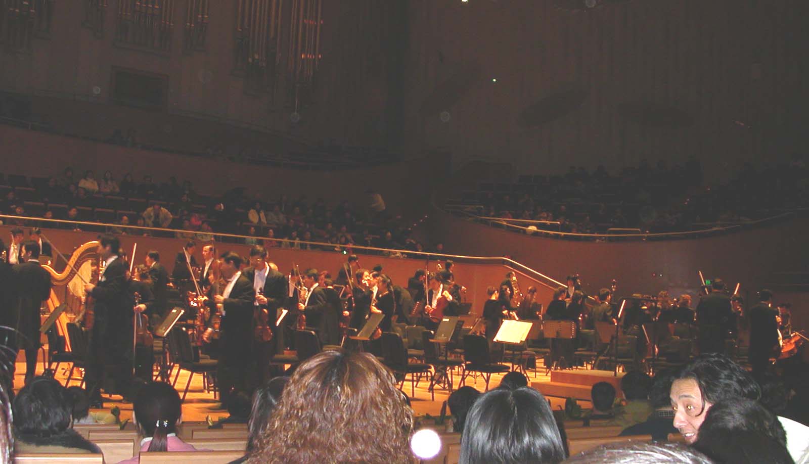 End of concert at Oriental Arts Center, Shanghai