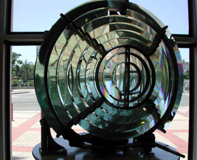 Lighthouse lens - Los Angeles Maritime Museum, San Pedro - cp990
