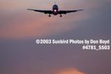 Avianca B767 aviation sunset stock photo #4781