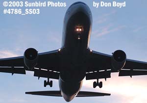 Avianca B767-300 aviation sunset stock photo #4786