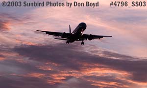 American Airlines B757-223 N659AA aviation sunset stock photo #4796