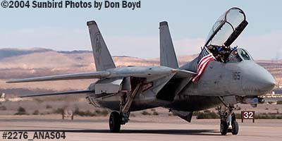 USN F-14D Tomcat AD/165 at the Aviation Nation practice Air Show stock photo #2276