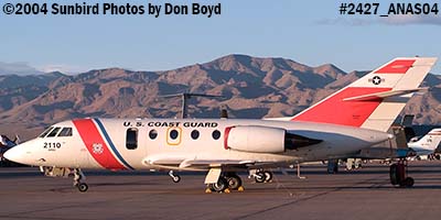 2004 - USCG HU-25A Falcon #2110 at the Aviation Nation Air Show stock photo #2427