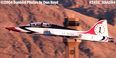 Ross Perot Jr.'s T-38A Talon N38MX  (ex NASA N5784NA) at the Aviation Nation practice Air Show stock photo #2431