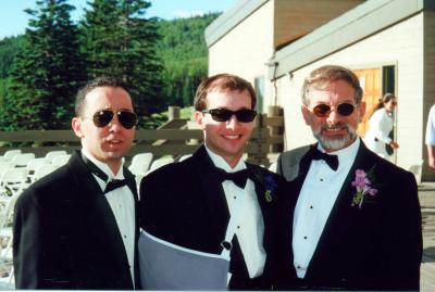 Ken, Mitch & Al at Mitch's wedding