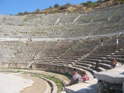 The Great Theater of Ephesus, where Demetriusopposed St. Paul, per  Acts of the Apostles