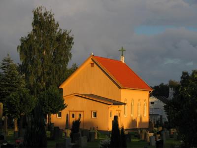 Chappel in sunset