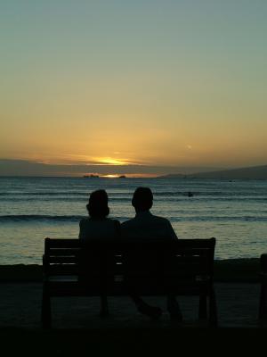 Couple Watching the Sunset
