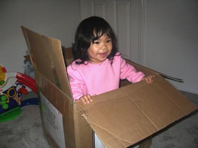 Kayla in the box