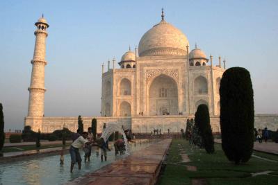 Taj Mahal at sunrise