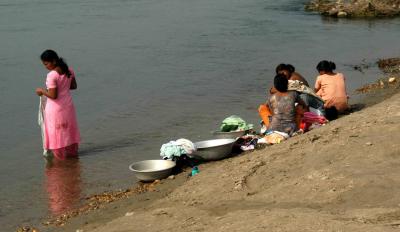 local women washing clothes