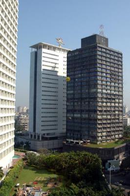 View of the Air India Building from the Oberoi