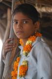 Boy in the swamis tent, Ranthambhore, India