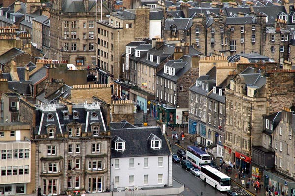 New town seen from Edinburgh Castle