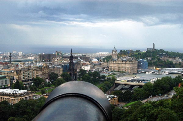 Taking aim at Calton Hill