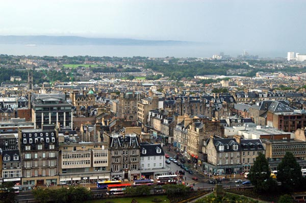 Princes Street to the Firth of Forth