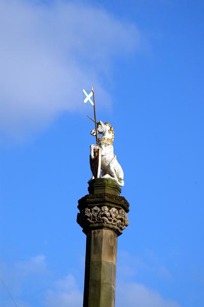 Blue skies over Edinburgh