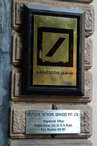 Deutsche Bank is represented in Mumbai