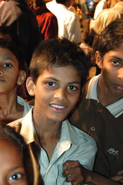Boy in the crowd, India