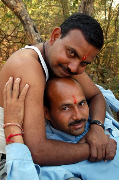 Indian guys are very touchy-feely, Ranthambhore, India