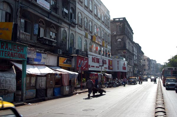 Colaba Causeway, now Shahid Bhagat Singh Rd, is a main commercial avenue