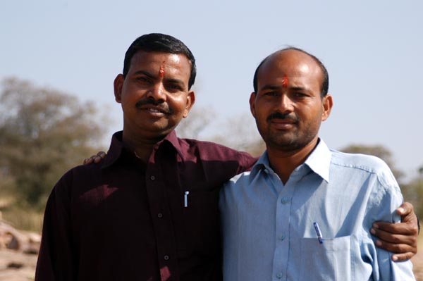 Rajesh and friend, Ranthambhore Fort