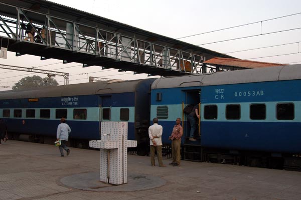 After 18 hours, the train arrives at Sawai Madhopour in Rajasthan