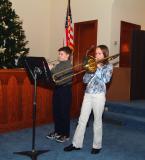 Trumpet and Trombone Duet - Evan Laursen and Brooke Luetkeman
