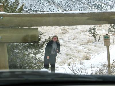 Gayle Enjoying The Snow