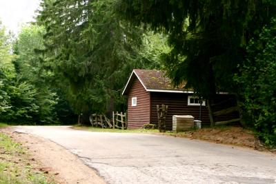 Cabin - while on hike down the road from ours