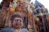 Banteay Srei, a rather small temple with amazing architecture. Well worth the extra hour drive from the main temples of Angkor.