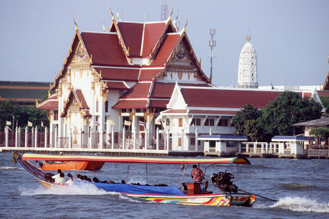   Longtail boat on the Chao Phraya River.