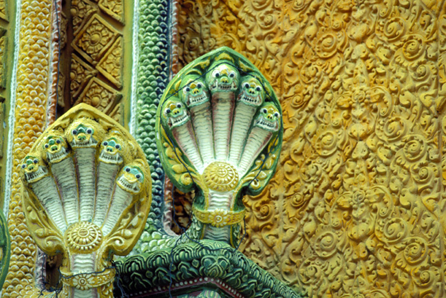   Temple Detail, near Phnom Penh.