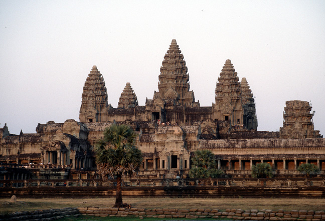     Angkor Wat from across the moat.