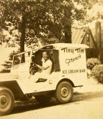 Dad Selling Tiny Tim French Ice Cream